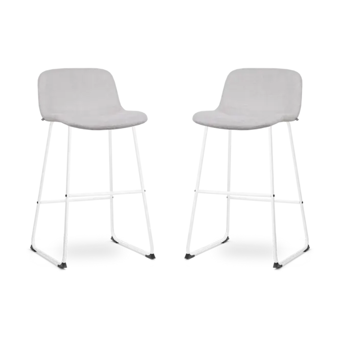Nolon Nino-Mats Barkrukken Set van 2 - Beige - Wit - 75 cm Rechtstreeks Van De Fabrikant