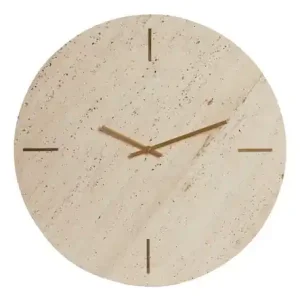Beperkte Voorraad Light & Living - Klok JENAY - 43x1.5x43cm - Bruin