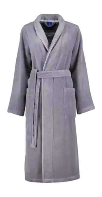 Alleen Vandaag Villeroy & Boch Women Badjas Dames Shadow Grey Schalkragen