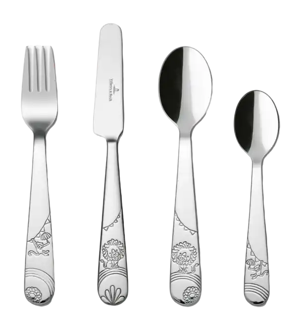 Villeroy & Boch Roar like a Lion Kinderbestekset Zilver 4-delig Direct Beschikbaar