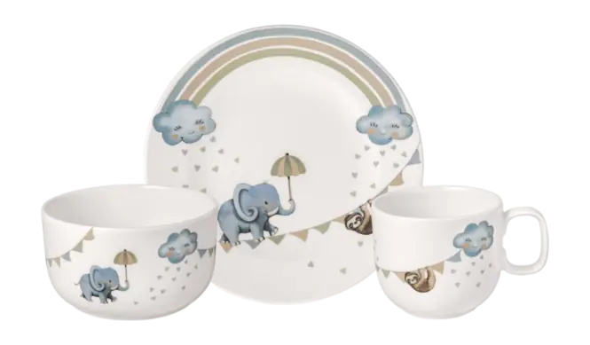 Villeroy & Boch Walk like an Elephant Kinderservies Wit (3-delig) Rechtstreeks Van De Fabrikant