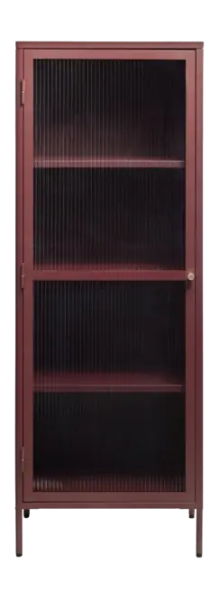 Goedkoop by fonQ Opal Vitrinekast - H 160 cm - Bordeaux