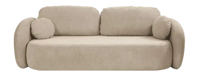 Gereduceerde Prijs by fonQ Orin 3-zitsbank met Slaapfunctie - Chenille - Beige
