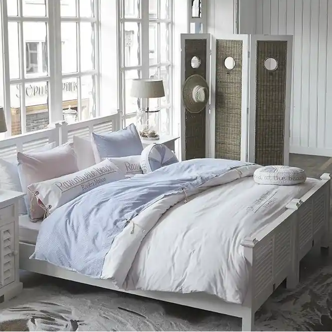 Voordeelprijs Rivièra Maison Ramatuelle Beach Dekbedovertrek Light Blue Katoen