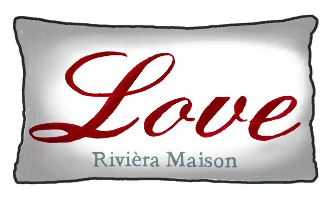 Rivièra Maison Love Sierkussen Red (30 x 50 cm) Flitsaanbieding