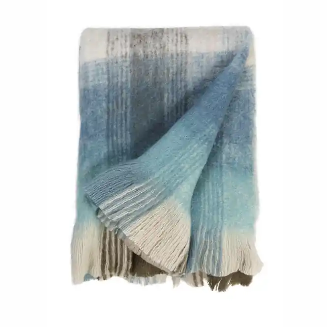 Koop Vandaag Rivièra Maison Champlain Throw Plaid Mint Groen