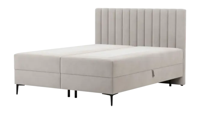Premium by fonQ Pazara Boxspring met Opbergruimte 160 x 200 cm - Beige / Zwart