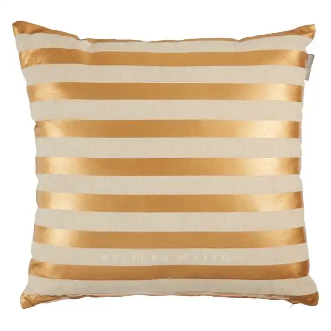 Voordeelprijs Riviera Maison Lounge Sierkussen Goud (43 x 43 cm)