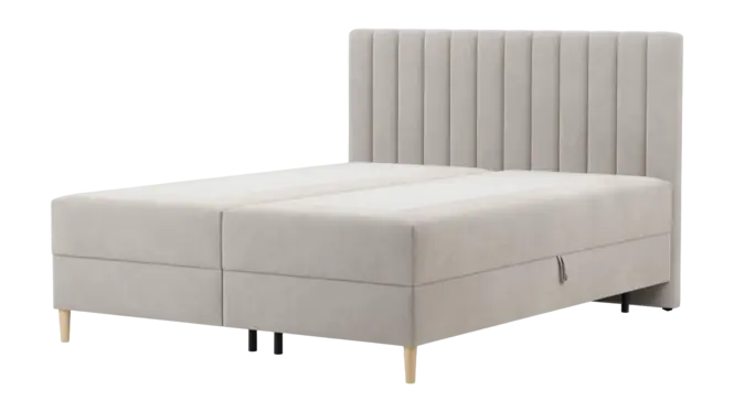 by fonQ Pazara Boxspring met Opbergruimte 180 x 200 cm - Beige / Naturel Merkproduct