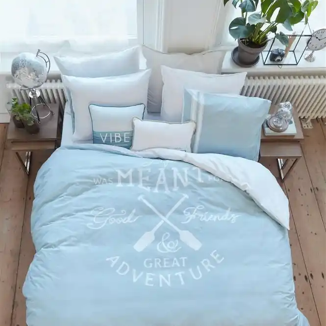 Beperkte Voorraad Riviera Maison Great Adventure Dekbedovertrek Blau Grün Renforcé