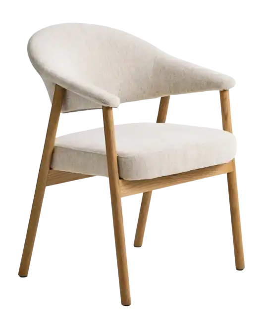 Alleen Vandaag by fonQ Pucca Eetkamerstoel - Licht Eiken - Beige