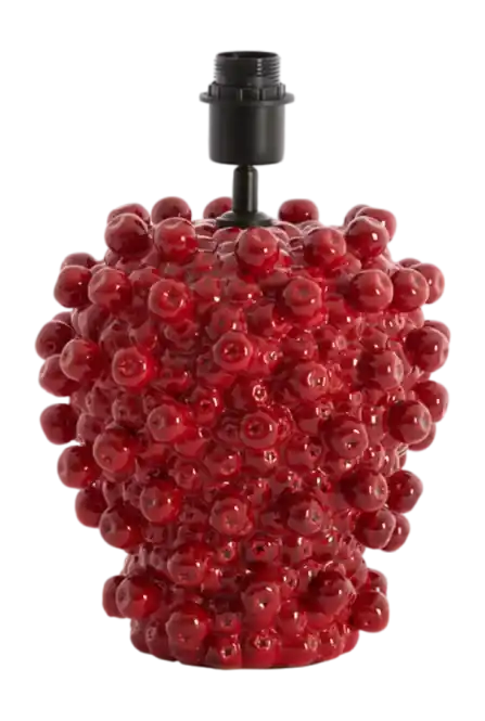 Light & Living - tafellamp - Berries - rood - keramiek - Ø 26cm - E27 Laatste Versie