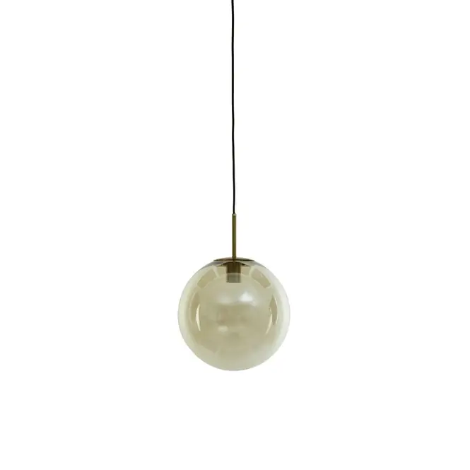 Light & Living Hanglamp Medina - Glas Amber - Ø30cm Populair