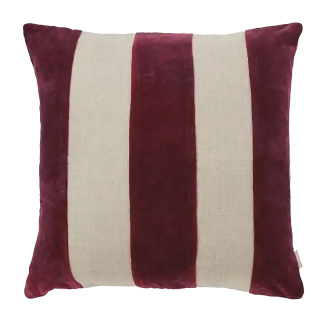 Koopje by fonQ Stripe Sierkussen 50 x 50 cm - Aubergine