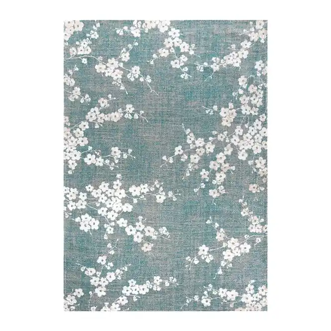 Beperkt Aanbod Louis de Poortere Sakura Vloerkleed 280 x 390 cm - Lake Blue