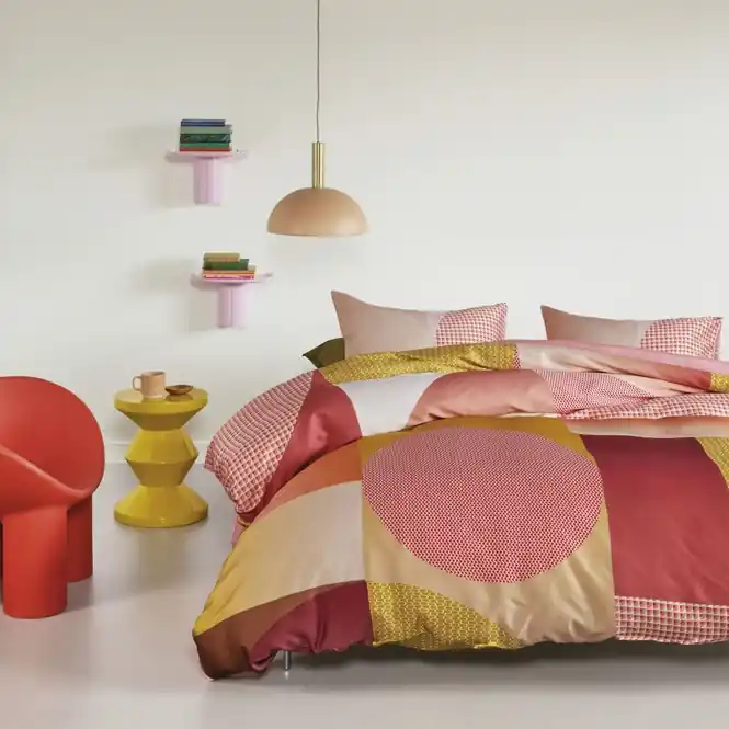 Snelle Levering Beddinghouse Dutch Design Sunset Boulevard Dekbedovertrek Koraal Lyocell