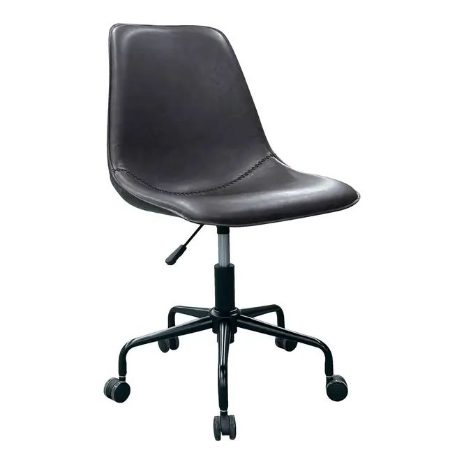 House Nordic - Bureaustoel Bruin PU Leer - Draaibaar - Monaco Weekendaanbieding