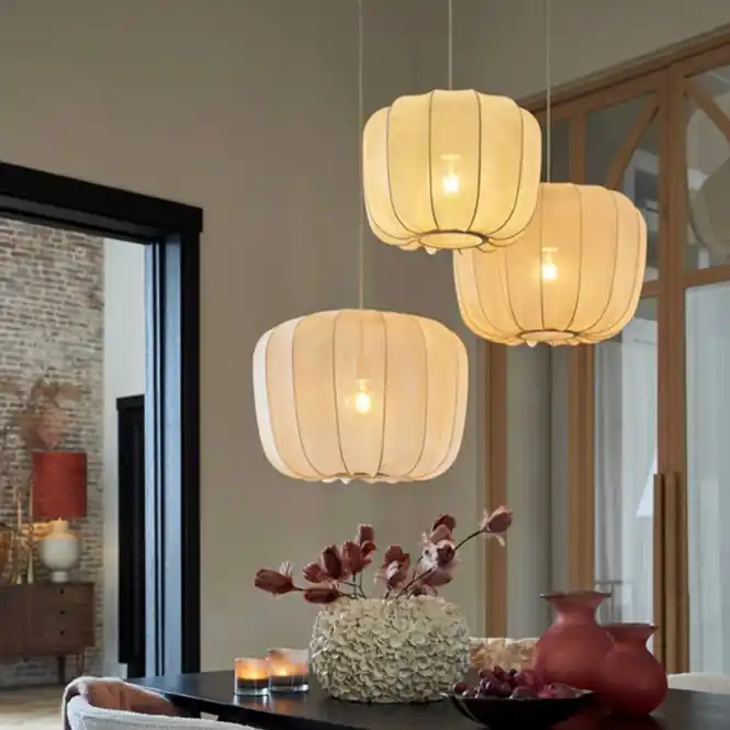 Light & Living Plumeria Hanglamp - S - H 37.5 x Ø 50 cm - Zand Fabrieksprijs
