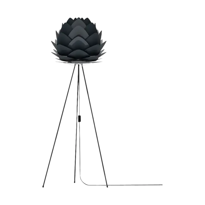 Umage Aluvia Medium vloerlamp anthracite grey - met tripod zwart - Ø Exclusieve Aanbieding