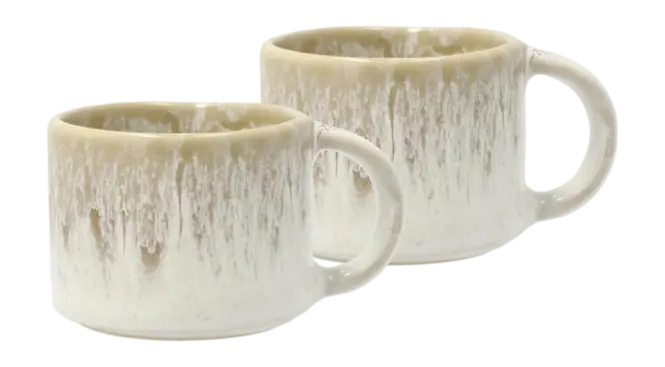 Villa Collection Styles Espressokop Cream Sand 8 cl (Set van 2) Laatste Versie