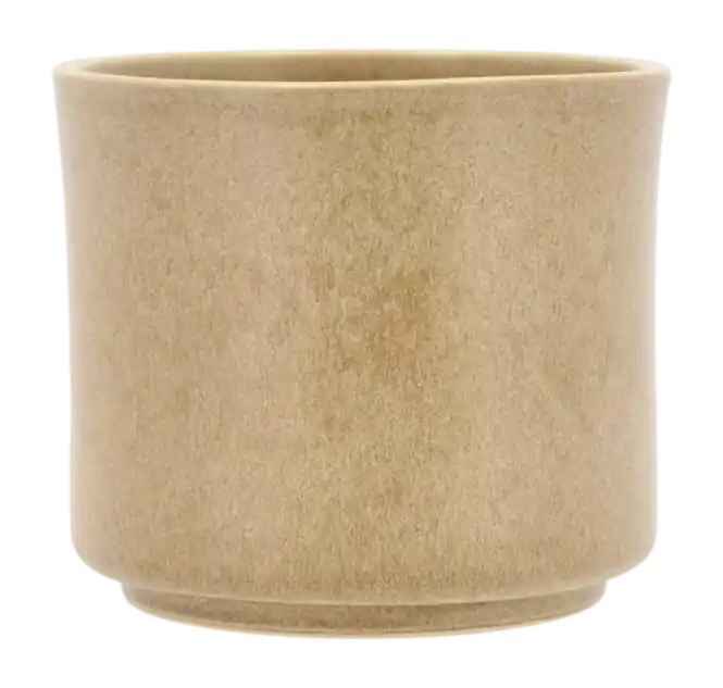 Seizoensaanbieding Villa Collection Leer Bloempot Cream 15 x 13 cm