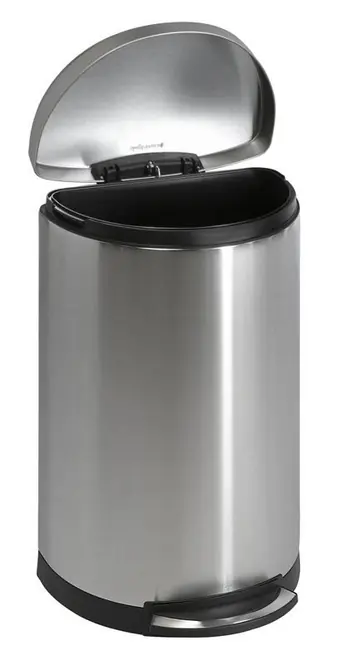 Dagaanbieding Simplehuman Slim Pedaalemmer Mat Zilver RVS 35L