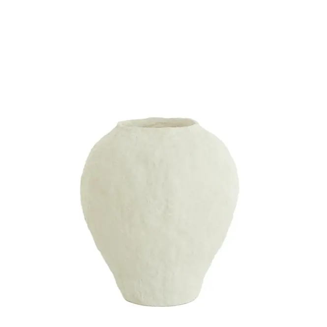 Light & Living Vaas Pantoja - Mat Crème - Ø45cm Koopje