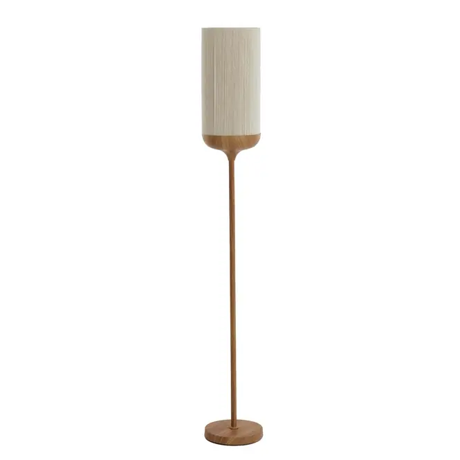 Betaalbaar Light & Living Vloerlamp Dania - Crème Naturel - Ø23x159cm