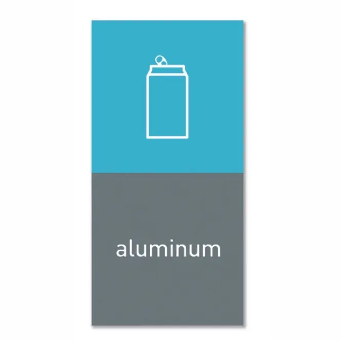 Merkproduct Simplehuman Aluminium Magneetsticker Grijs