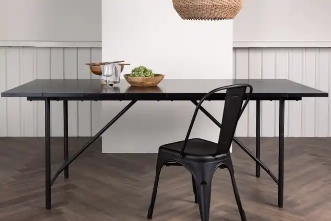 Fabrieksprijs Rebellenclub Joensuu Eetkamertafel - 200 x 75 cm - zwart