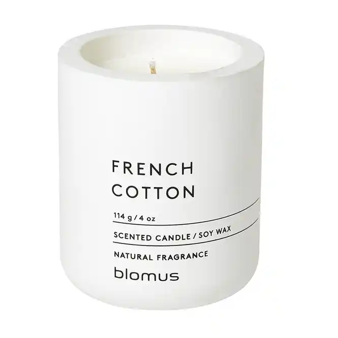 Blomus Fraga Geurkaars Lily White French Cotton 24 uur (6,5 x 8 cm) Alleen Vandaag