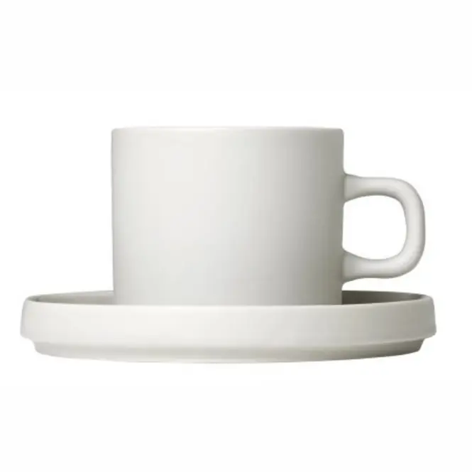 Blomus Pilar Koffiekop en Schotel Moonbeam (Set van 2) Koop Online
