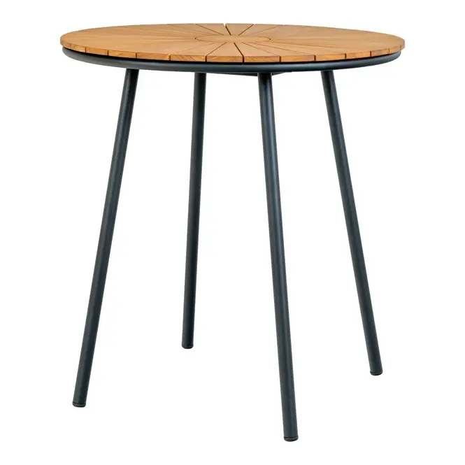 Flitsaanbieding House Nordic - Tuintafel Cleveland Teak Ø70cm