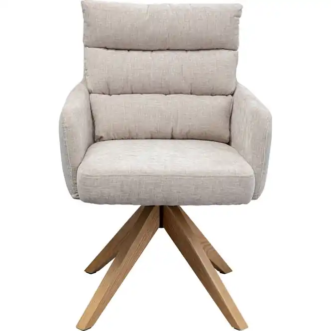 Kare Design Boss draaistoel armleuningen - creme Premium
