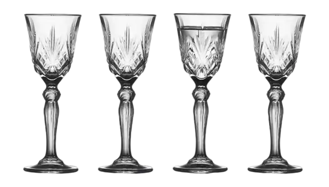 Gereduceerde Prijs Lyngby Melodia Likeurglas Clear 50 ml (Set van 4)