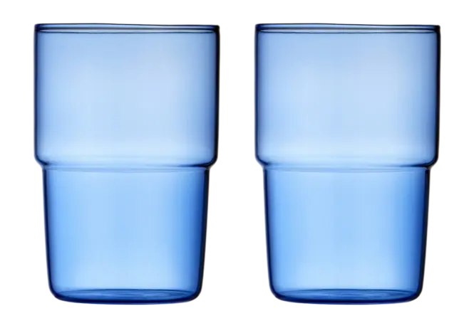 Nieuw Lyngby Torino Waterglas Blue 400 ml (Set van 2)
