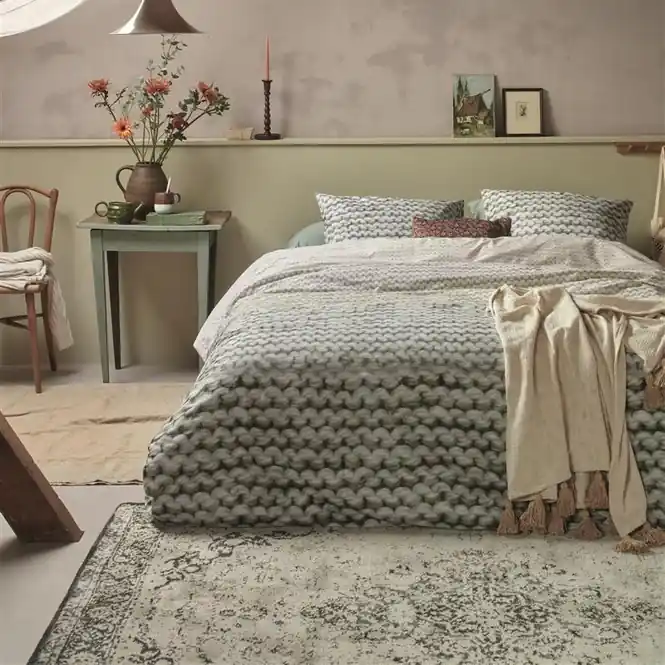 Ariadne at Home Mixed Dekbedovertrek Groen Katoen Weekendaanbieding