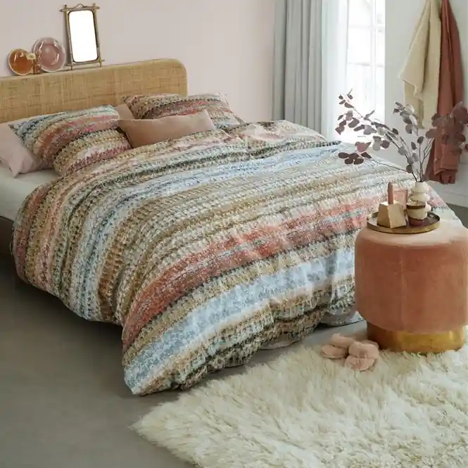 Ariadne at Home Soft Stripes Dekbedovertrek Natural Katoen Exclusieve Aanbieding