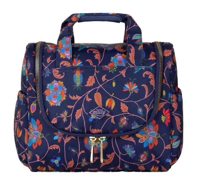 Rechtstreeks Van De Fabrikant Oilily Cathy Travel Kit With Hook Toilettas Dames Joy Flowers Eclipse