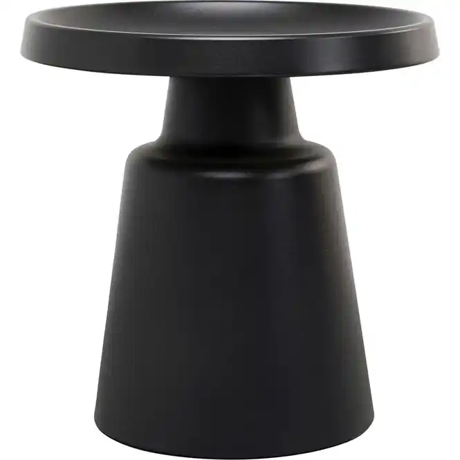 Snelle Levering Kare Design Lima Bijzettafel - zwart - 脴50cm