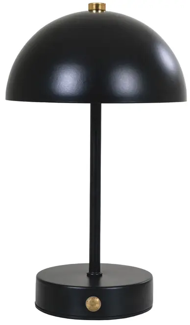 Bestseller House Nordic Holt Zwart LED Tafellamp Oplaadbaar
