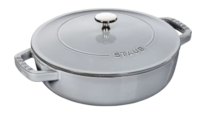 Seizoensaanbieding Staub Chistera Sauteerpan Grafietgrijs 24 cm