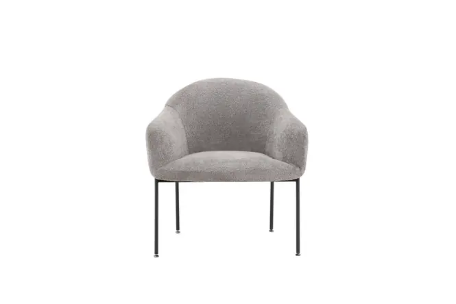Alleen Vandaag Rebellenclub Vai Fauteuil - Lichtgrijs bouclé