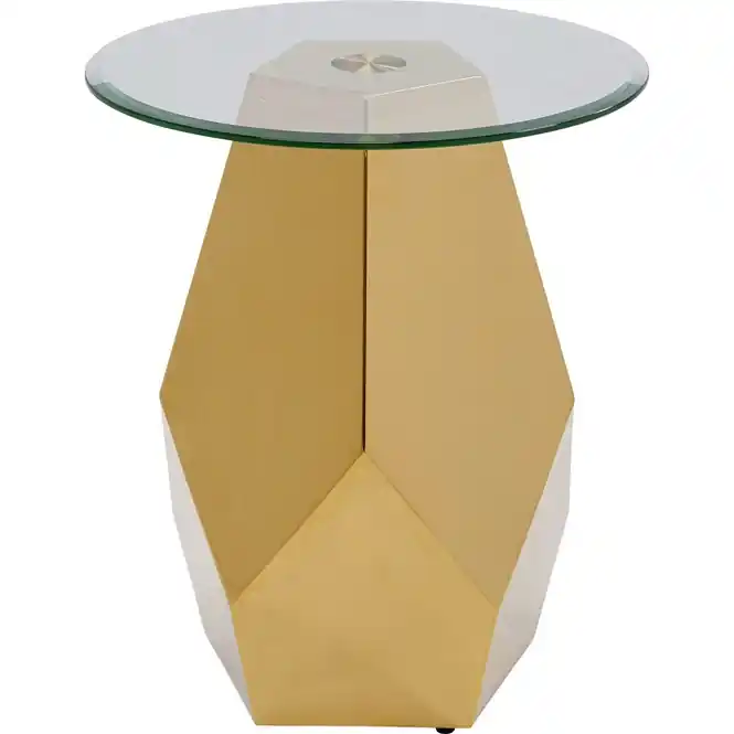 Meest Verkocht Kare Design Ricchezza Bijzettafel - goud - Ø45cm