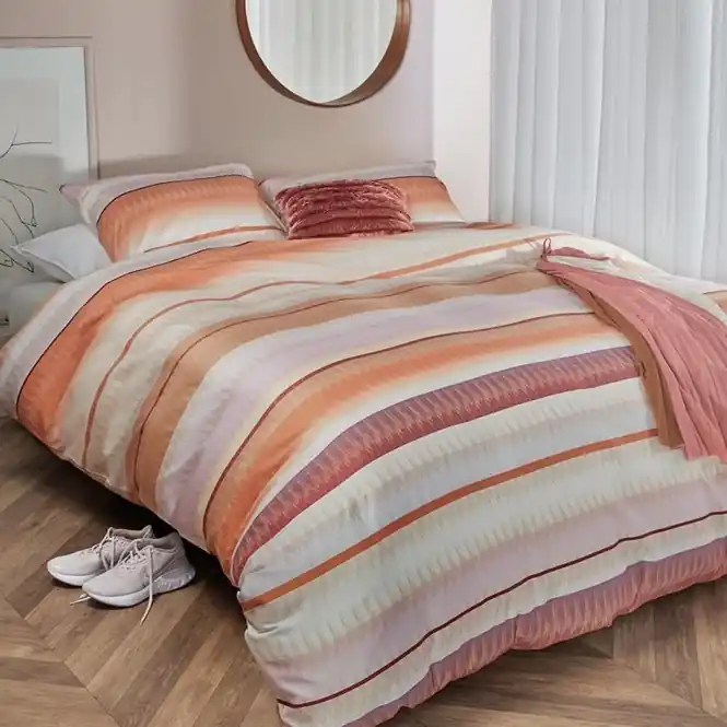 Uitverkoop Kardol Palenque Dekbedovertrek Steenrood Satijn