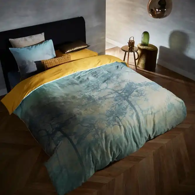 Meest Verkocht Kardol Shadowland Dekbedovertrek Bluegreen Satijn