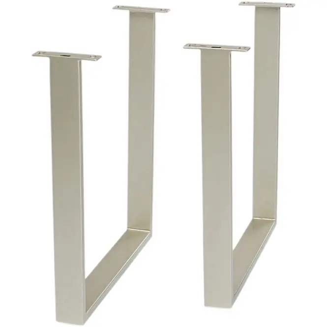 Voordeelprijs Kare Design Tavola tafelvoet - zilver - 2st