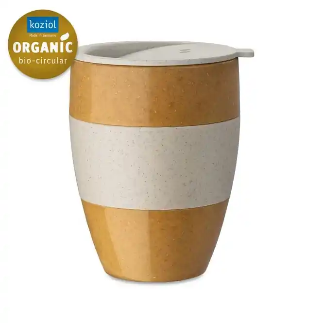 Gratis Retour Koziol Aroma To Go 2.0 Thermosbeker Nature Desert Sand Bio-Circulair 400 ml