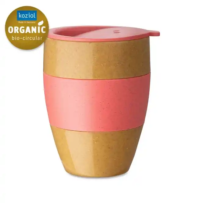 Fabrieksprijs Koziol Bio-Circulair Aroma To Go 2.0 Thermosbeker Nature Coral 400 ml
