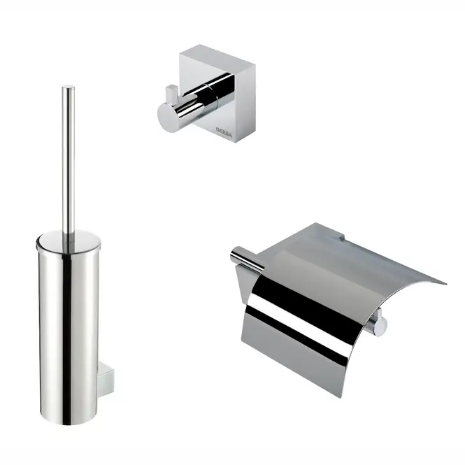 Voordeelprijs Geesa Nexx Badkamer accessoireset Chroom